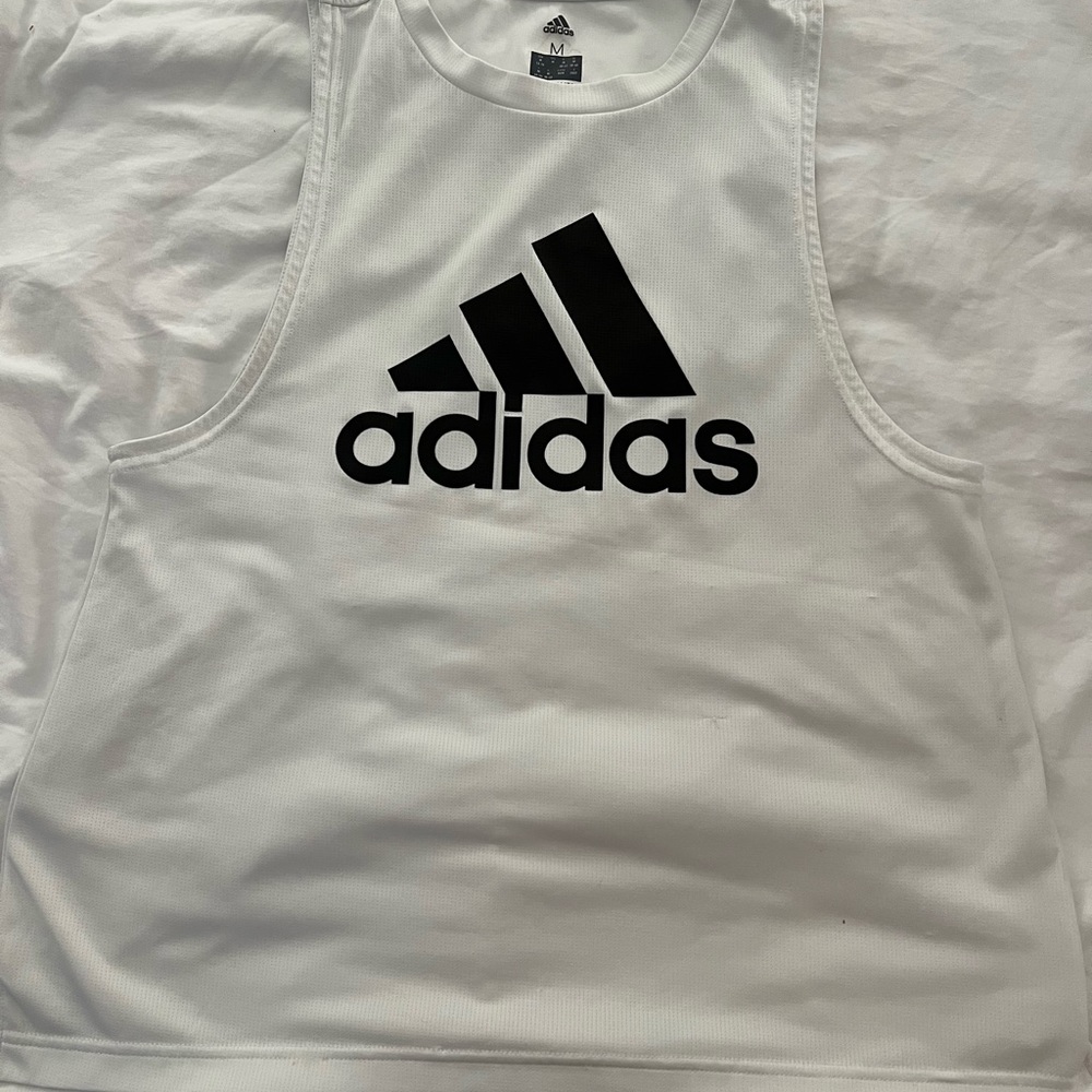 Adidas White Tank Top